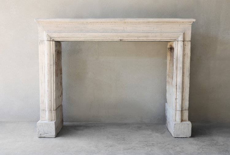 antique mantle of limestone