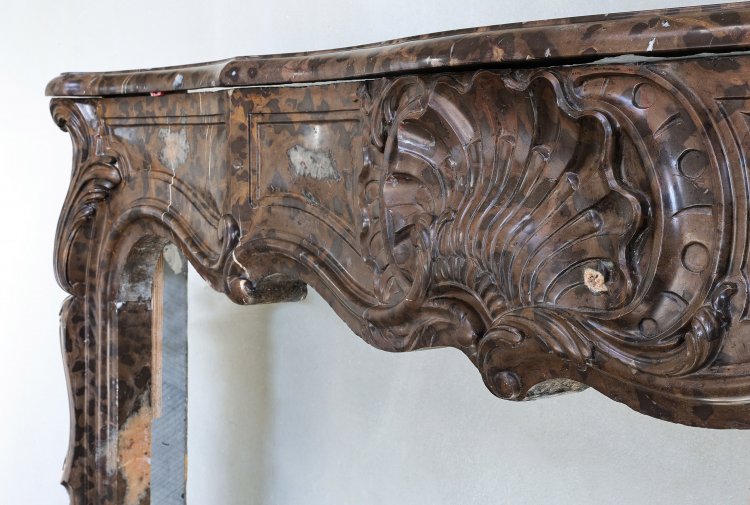 Louis XV Rococo style fireplace