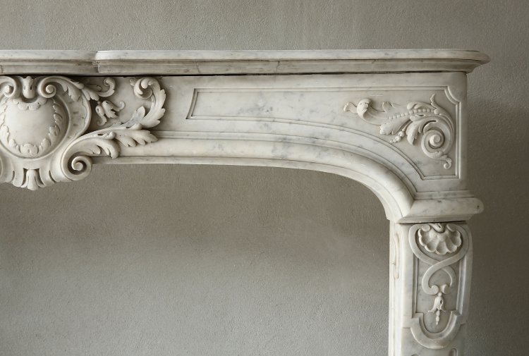 Antique marble fireplace