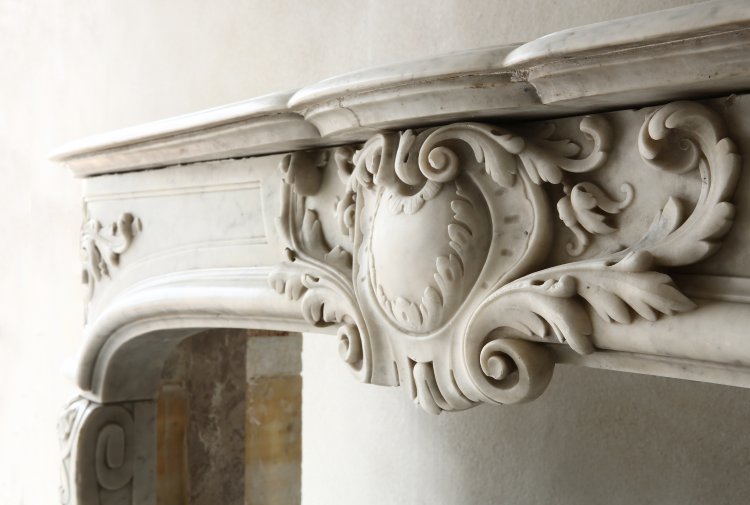 Antique marble fireplace