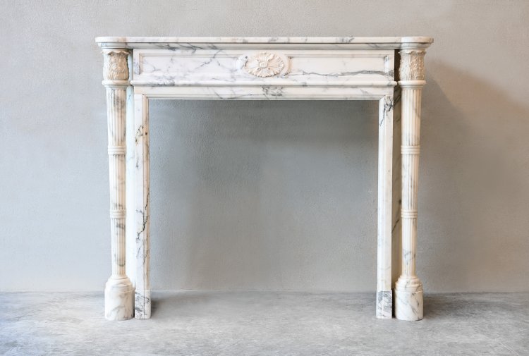 antique marble fireplace