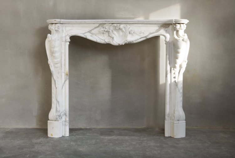 antique marble fireplace