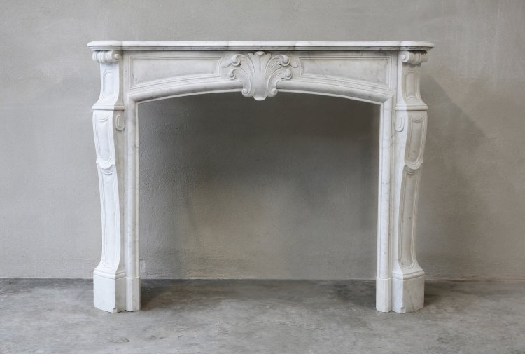 antique carrara marble mantle