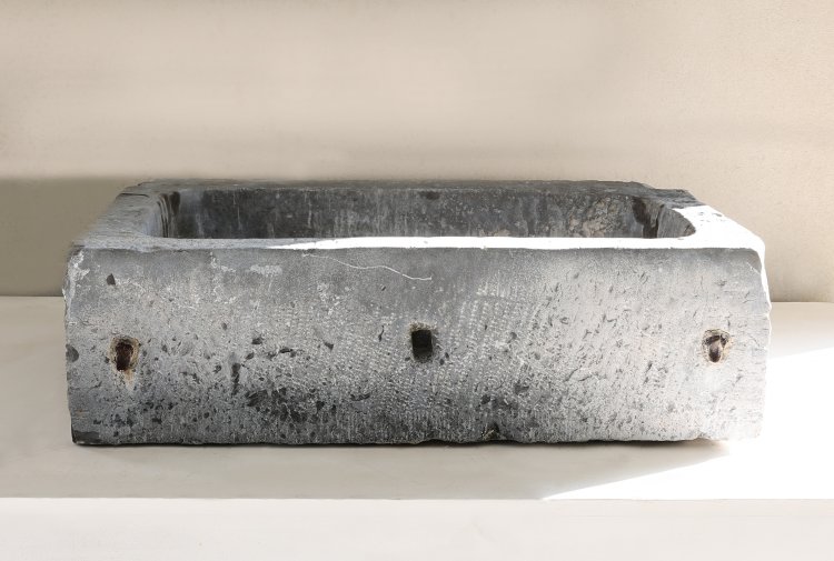 antique sink of belgian bluestone