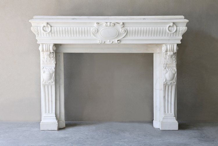 antique marble fireplace