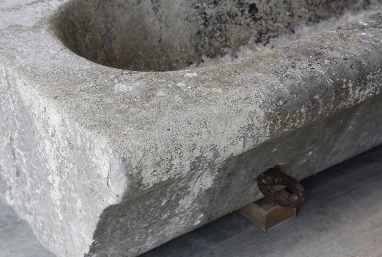 antique trough of belgian bluestone