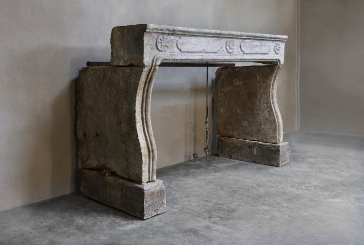 reclaimed mantle of french limestone