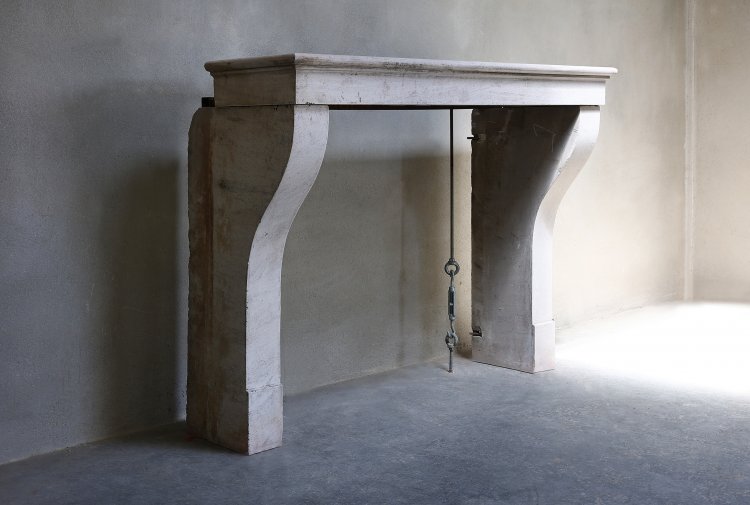 old french mantle of limestone