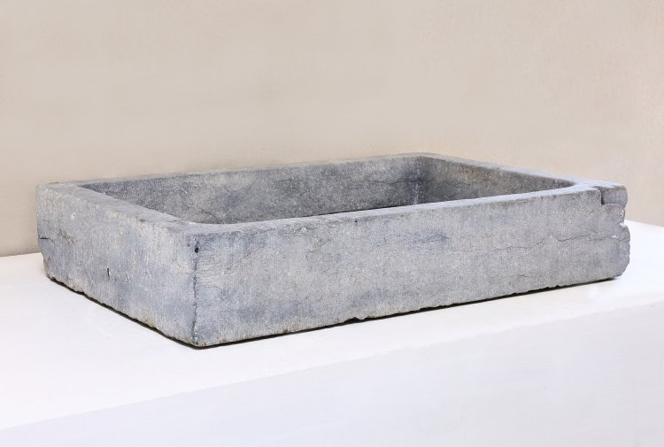 reclaimed belgian bluestone wash basin