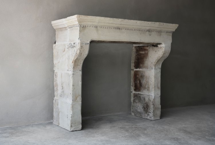 subtile crafted antique fireplace