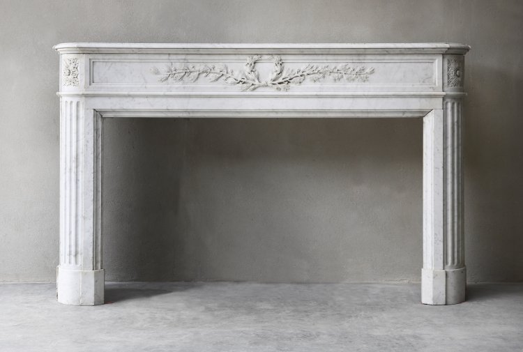 antique marble fireplace