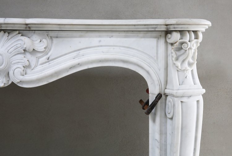 Carrara marble mantel surround