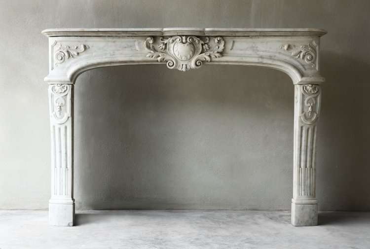 Antique marble fireplace