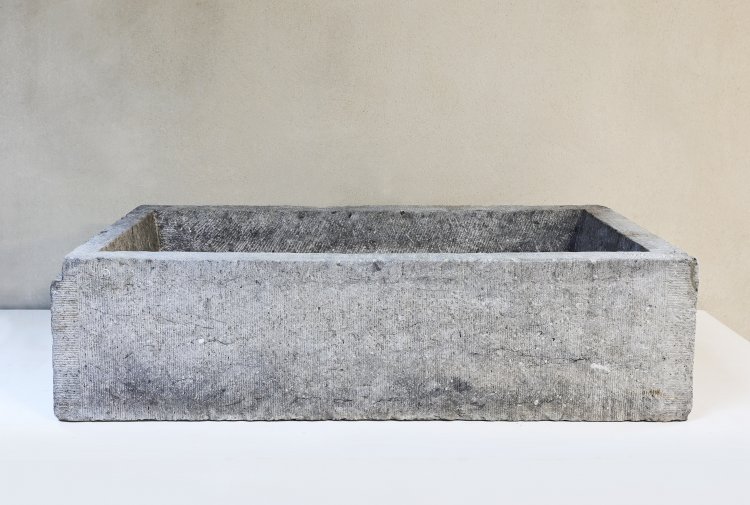 antique sink of belgian bluestone