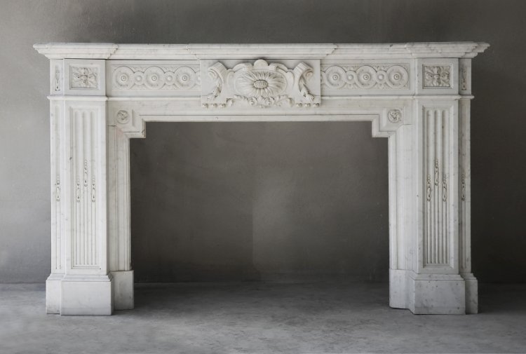 antique marble fireplace