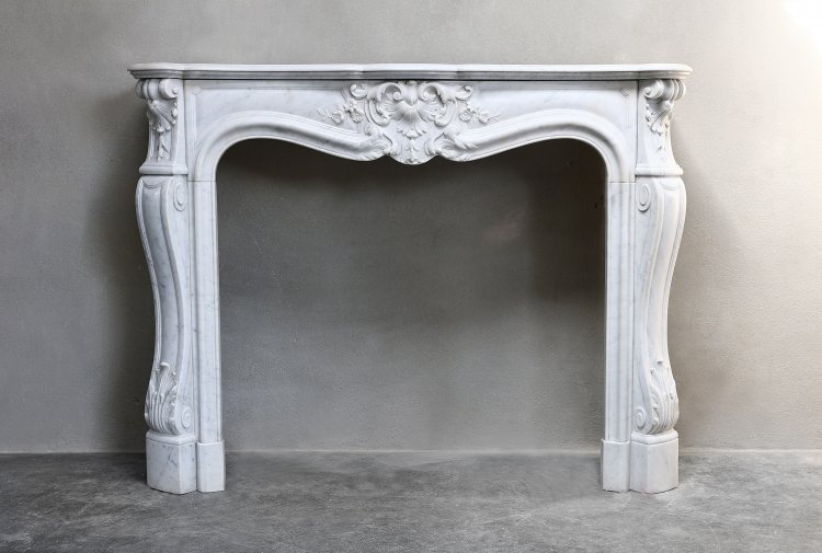Antique marble fireplace 