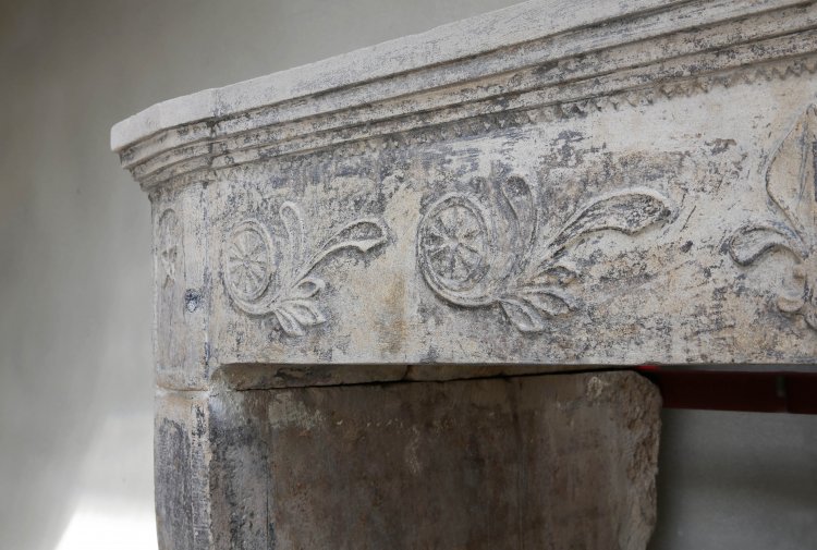 Antique French fireplace