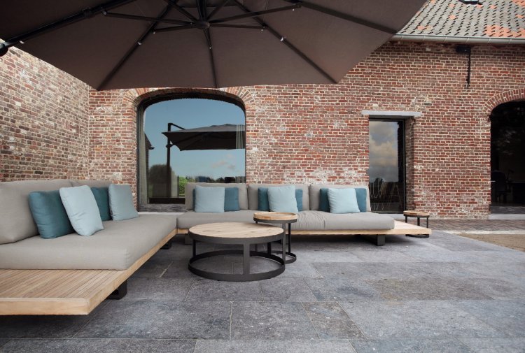 Terrace floors Belgian stone