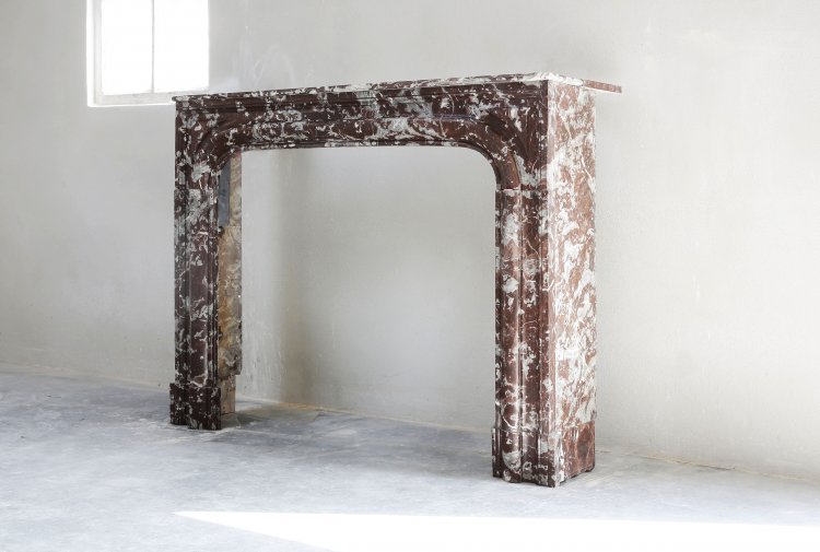 Unique antique marble fireplace