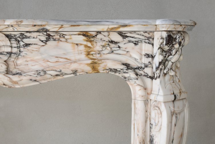 Skyros marble fireplace